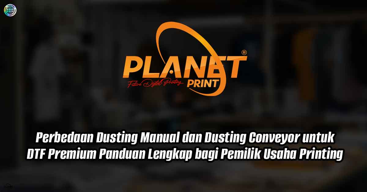 Perbedaan Dusting Manual dan Dusting Conveyor untuk DTF Premium: Panduan Lengkap bagi Pemilik Usaha Printing