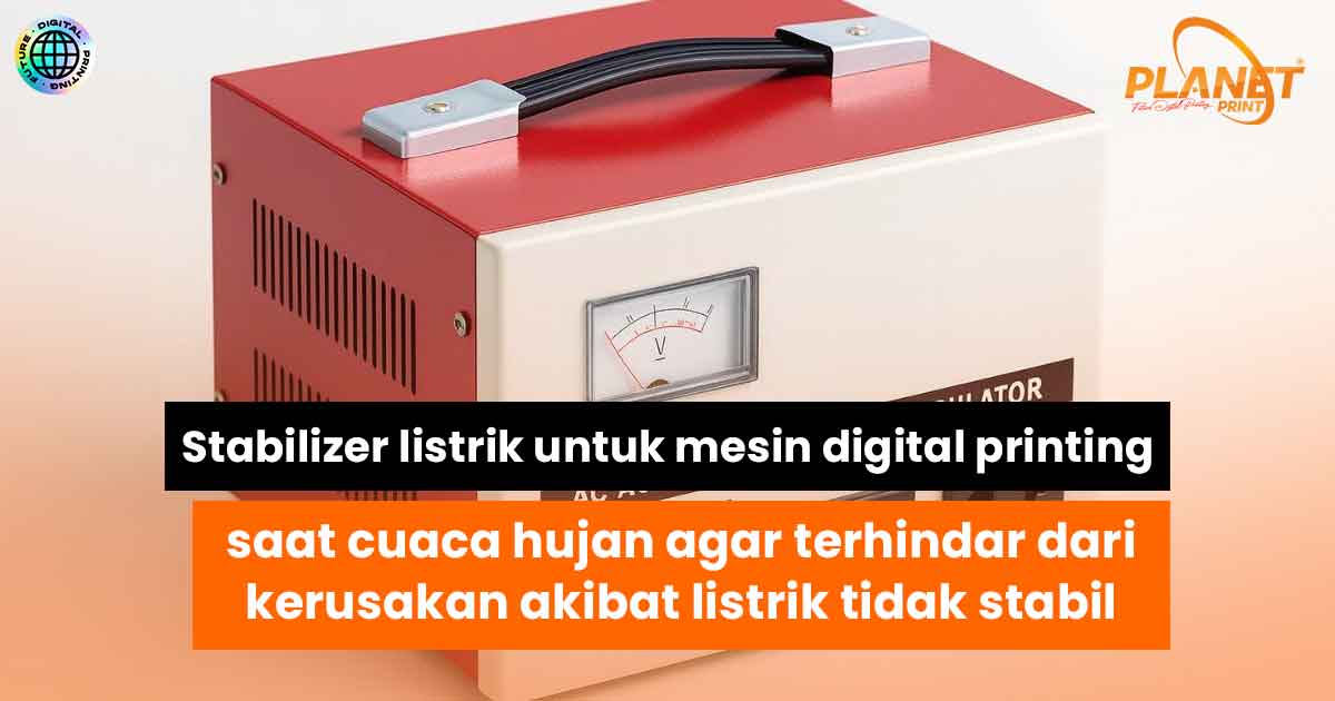 Pentingnya Penggunaan Stabilizer Listrik Saat Cuaca Hujan untuk Mesin Digital Printing